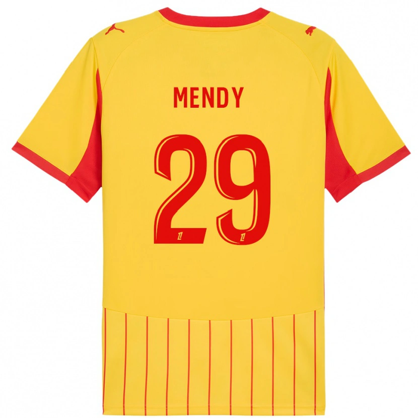 Danxen Barn Noëlie Mendy #29 Gul Rød Hjemmetrøye Drakt Trøye 2025/26 Skjorter T-Skjorte