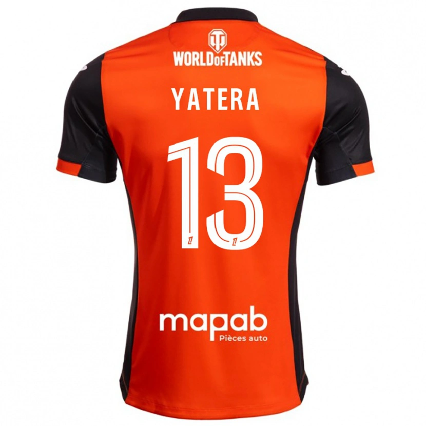 Danxen Barn Demba Yatera #13 Svart Oransje Hjemmetrøye Drakt Trøye 2025/26 Skjorter T-Skjorte