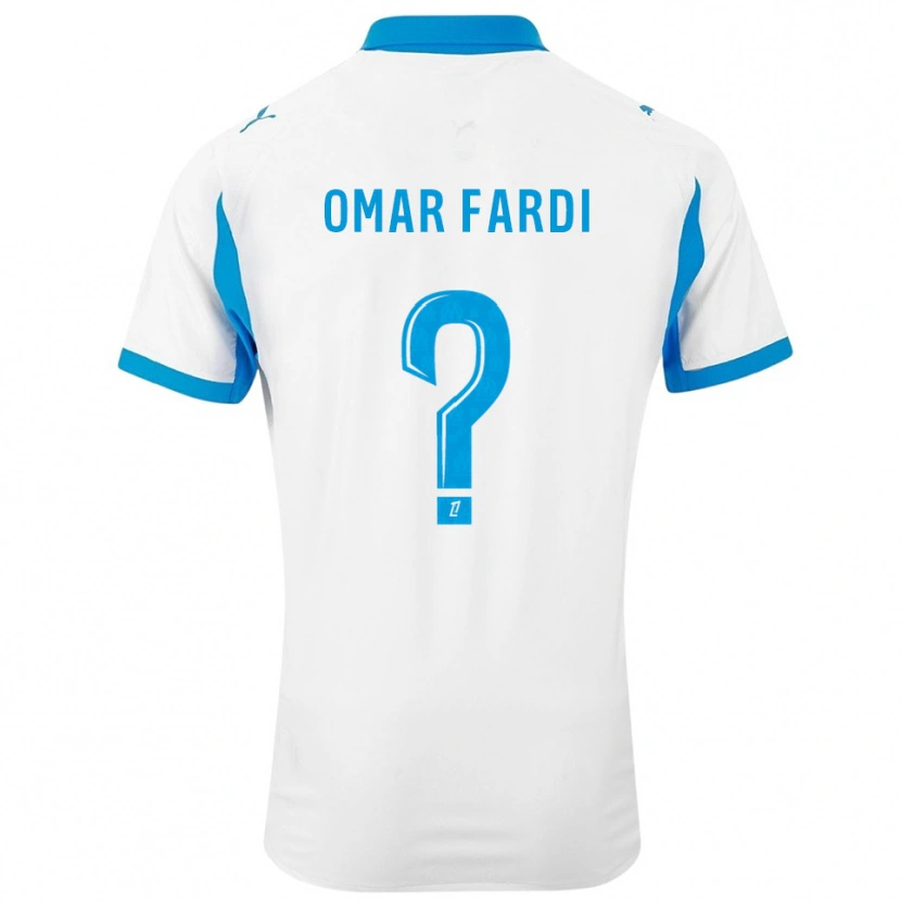 Danxen Barn El Omar Fardi #0 Hvit Lyseblå Hjemmetrøye Drakt Trøye 2025/26 Skjorter T-Skjorte