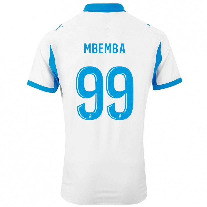 Danxen Barn Chancel Mbemba #99 Hvit Lyseblå Hjemmetrøye Drakt Trøye 2025/26 Skjorter T-Skjorte