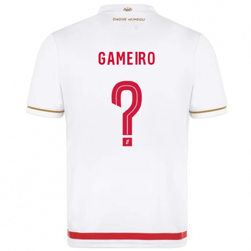 Danxen Barn Benoît Gameiro #0 Rød Hvit Hjemmetrøye Drakt Trøye 2025/26 Skjorter T-Skjorte