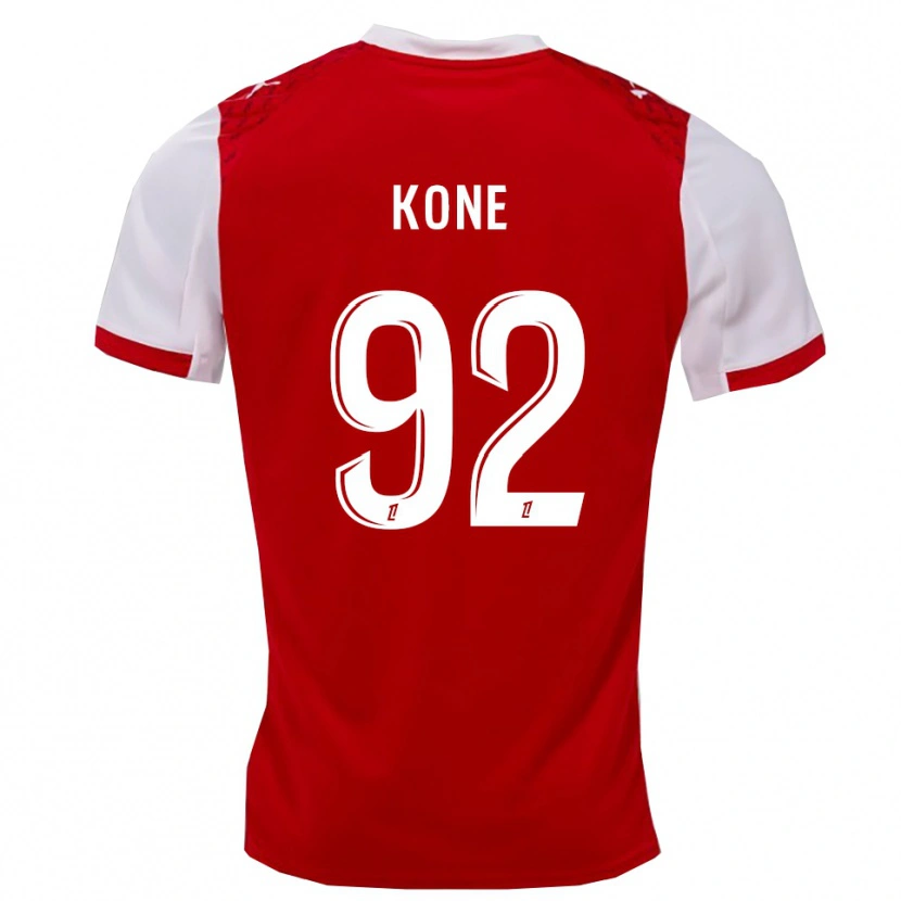 Danxen Barn Abdoul Koné #92 Rød Hvit Hjemmetrøye Drakt Trøye 2025/26 Skjorter T-Skjorte