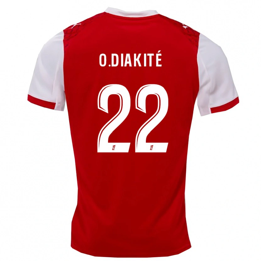 Danxen Barn Oumar Diakité #22 Rød Hvit Hjemmetrøye Drakt Trøye 2025/26 Skjorter T-Skjorte