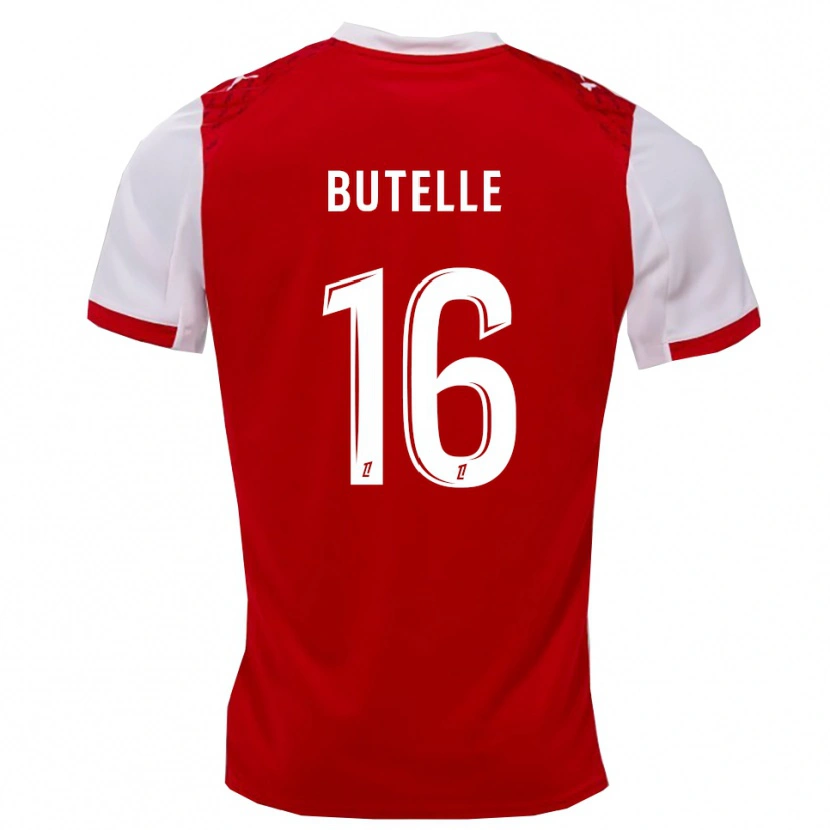 Danxen Barn Ludovic Butelle #16 Rød Hvit Hjemmetrøye Drakt Trøye 2025/26 Skjorter T-Skjorte
