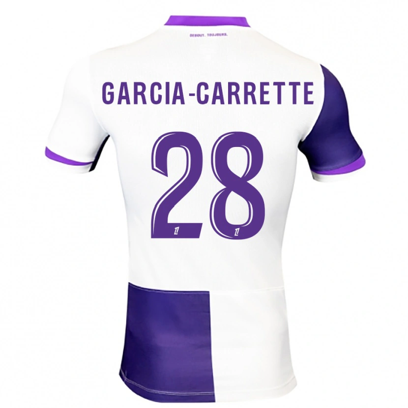 Danxen Barn Hortense Garcia-Carrette #28 Lilla Hvit Hjemmetrøye Drakt Trøye 2025/26 Skjorter T-Skjorte