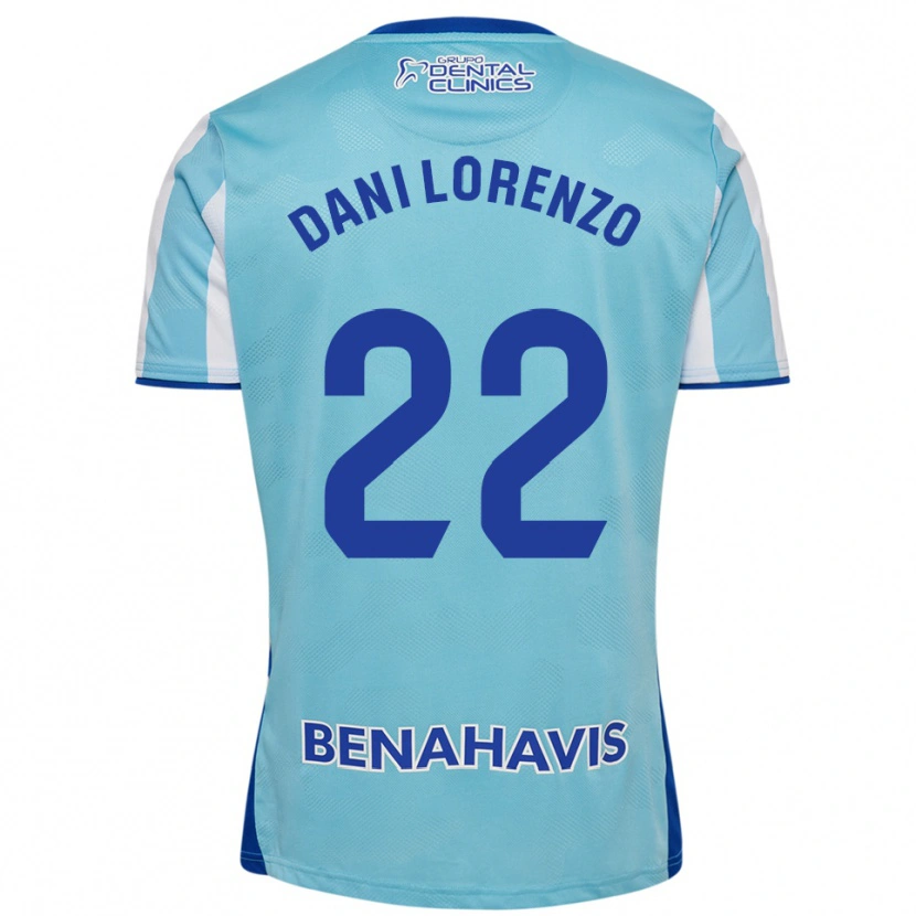 Danxen Barn Dani Lorenzo #22 Lyseblå Hvit Hjemmetrøye Drakt Trøye 2025/26 Skjorter T-Skjorte