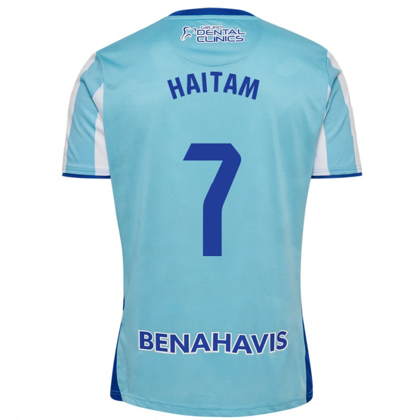 Danxen Barn Haitam Abaida #7 Lyseblå Hvit Hjemmetrøye Drakt Trøye 2025/26 Skjorter T-Skjorte