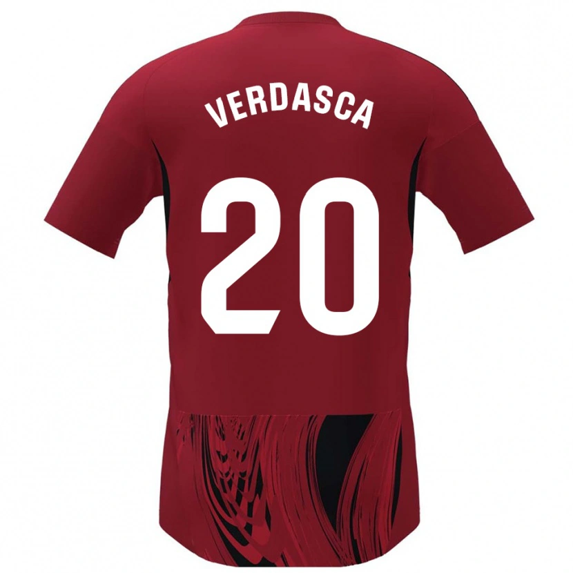 Danxen Barn Diogo Verdasca #20 Rød Svart Hjemmetrøye Drakt Trøye 2025/26 Skjorter T-Skjorte