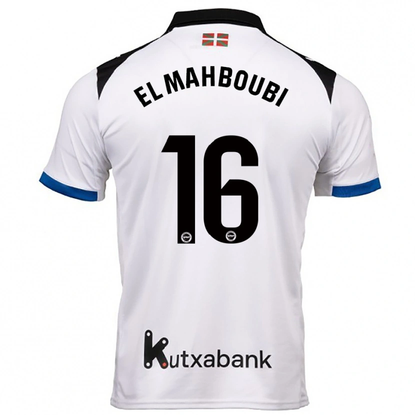 Danxen Barn Sami El Mahboubi #16 Hvit Blå Bortetrøye Drakt Trøye 2025/26 Skjorter T-Skjorte