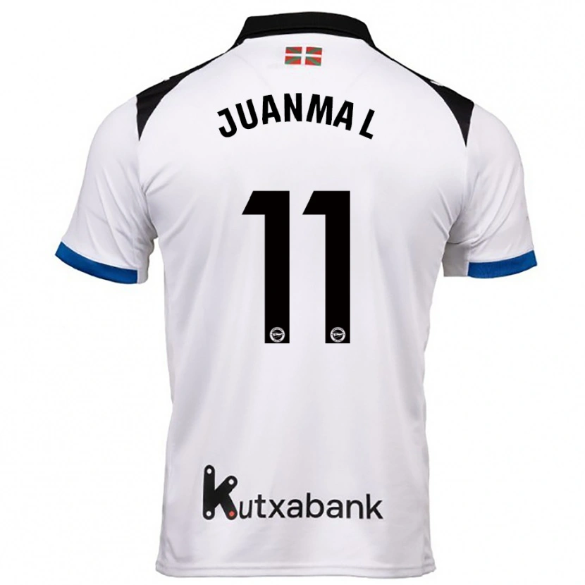 Danxen Barn Juanma López #11 Hvit Blå Bortetrøye Drakt Trøye 2025/26 Skjorter T-Skjorte