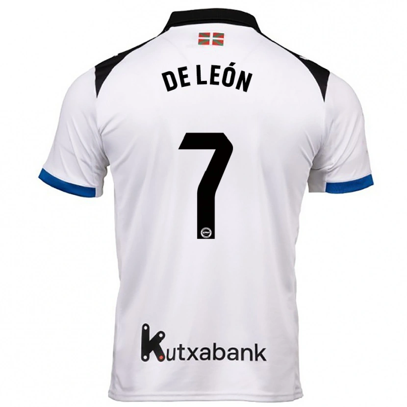 Danxen Barn José De León #7 Hvit Blå Bortetrøye Drakt Trøye 2025/26 Skjorter T-Skjorte