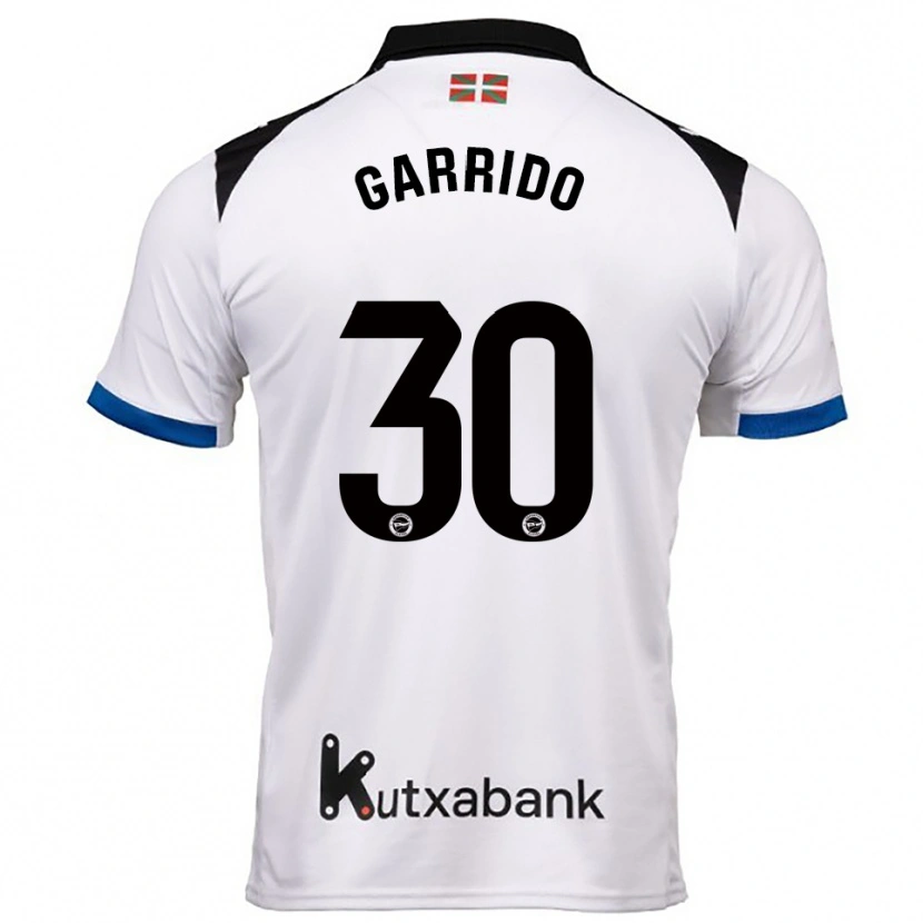 Danxen Barn Iván Garrido #30 Hvit Blå Bortetrøye Drakt Trøye 2025/26 Skjorter T-Skjorte
