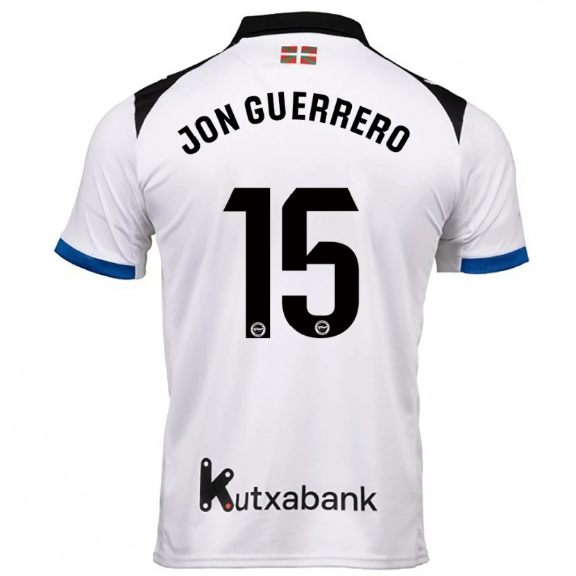 Danxen Barn Julen Jon Guerrero #15 Hvit Blå Bortetrøye Drakt Trøye 2025/26 Skjorter T-Skjorte