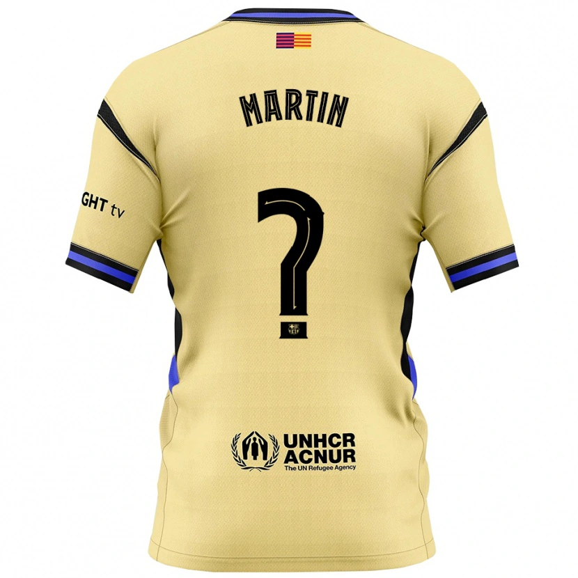Danxen Barn Antonio Martin #0 Gul Svart Bortetrøye Drakt Trøye 2025/26 Skjorter T-Skjorte