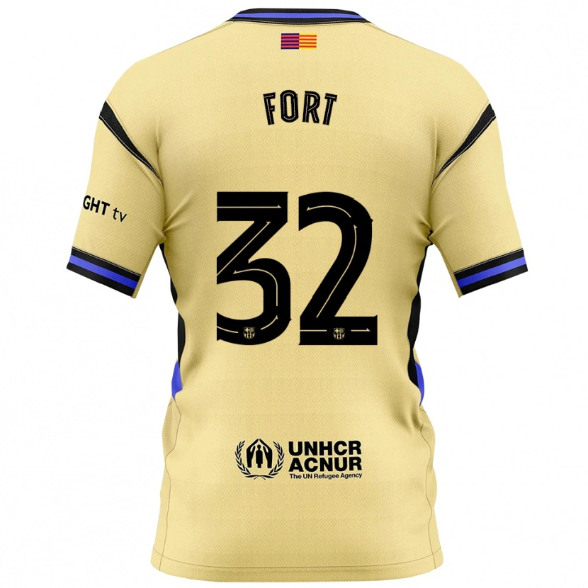 Danxen Barn Héctor Fort #32 Gul Svart Bortetrøye Drakt Trøye 2025/26 Skjorter T-Skjorte