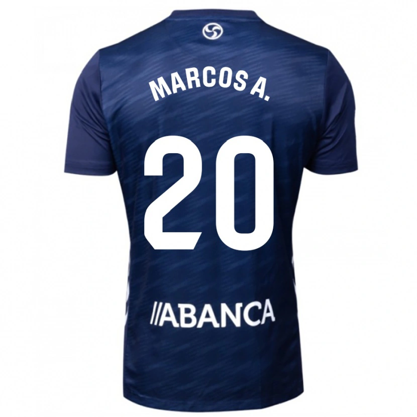 Danxen Barn Marcos Alonso #20 Marineblå Hvit Bortetrøye Drakt Trøye 2025/26 Skjorter T-Skjorte