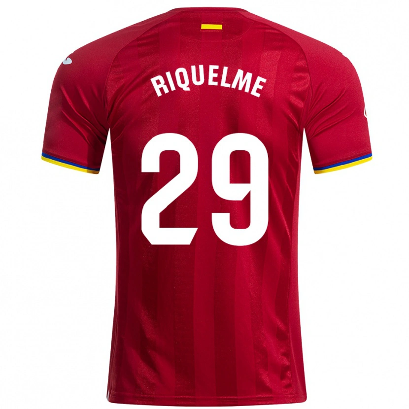 Danxen Barn Adrián Riquelme #29 Rød Gul Blå Bortetrøye Drakt Trøye 2025/26 Skjorter T-Skjorte