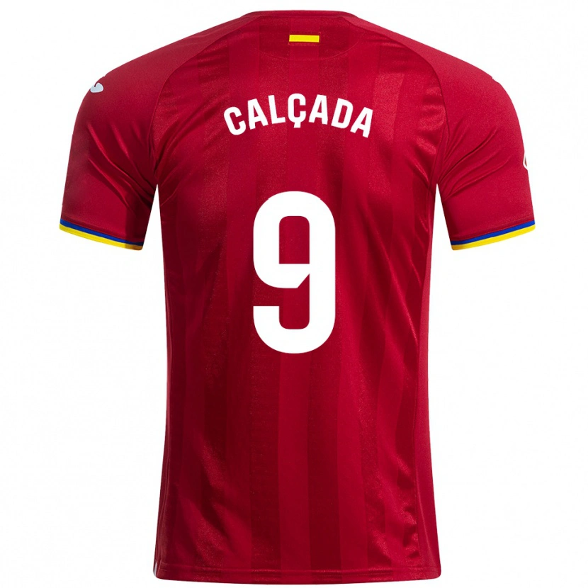 Danxen Barn Gonzalo Calçada #9 Rød Gul Blå Bortetrøye Drakt Trøye 2025/26 Skjorter T-Skjorte