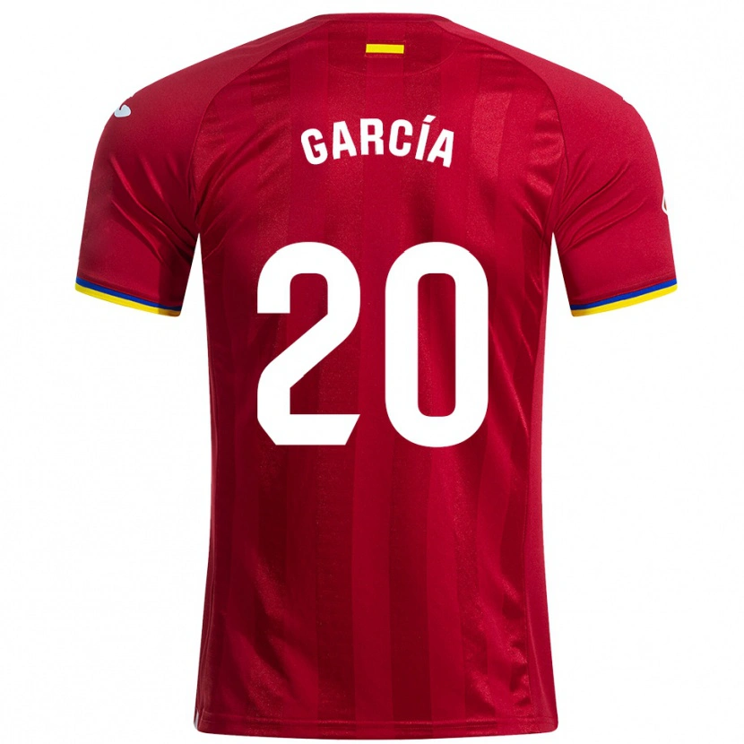 Danxen Barn Álex García #20 Rød Gul Blå Bortetrøye Drakt Trøye 2025/26 Skjorter T-Skjorte