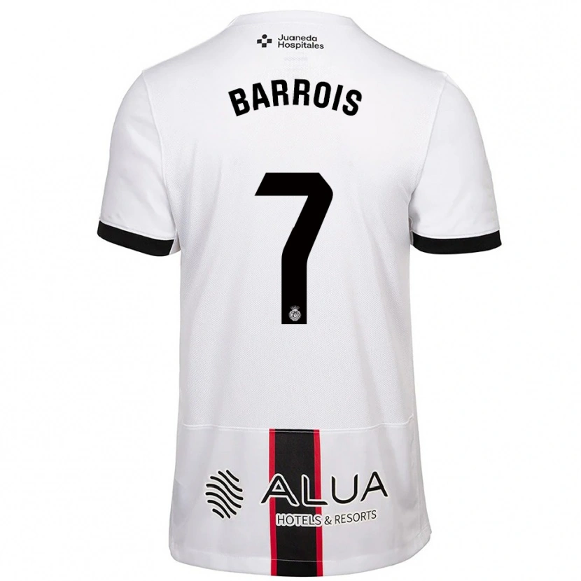 Danxen Barn Eliott Barrois #7 Hvit Svart Bortetrøye Drakt Trøye 2025/26 Skjorter T-Skjorte
