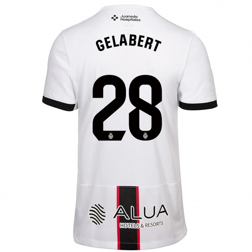 Danxen Barn Miquel Gelabert #28 Hvit Svart Bortetrøye Drakt Trøye 2025/26 Skjorter T-Skjorte