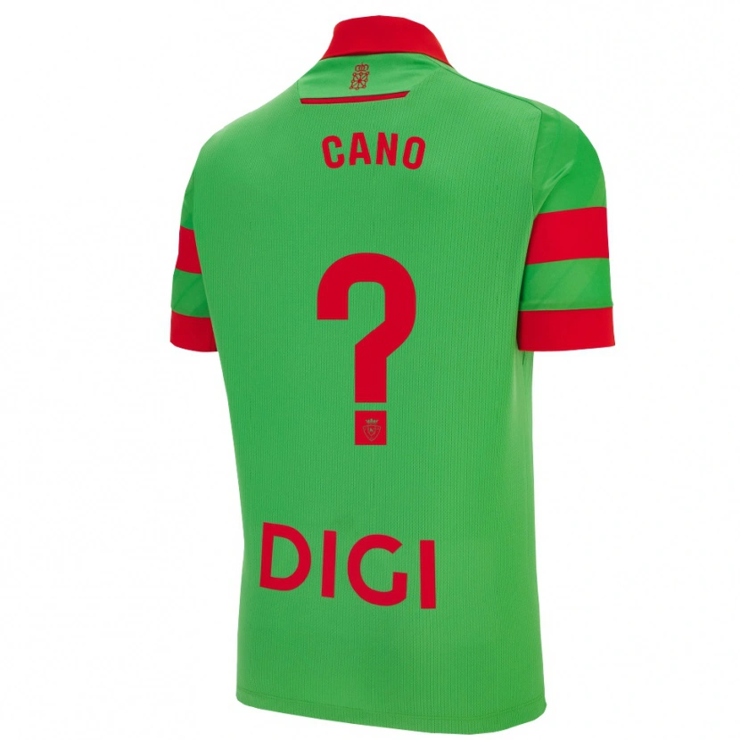 Danxen Barn Javi Caño #0 Grønn Rød Bortetrøye Drakt Trøye 2025/26 Skjorter T-Skjorte