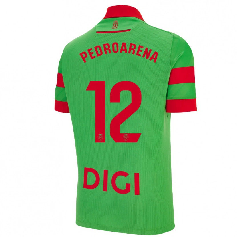 Danxen Barn Martin Pedroarena #12 Grønn Rød Bortetrøye Drakt Trøye 2025/26 Skjorter T-Skjorte