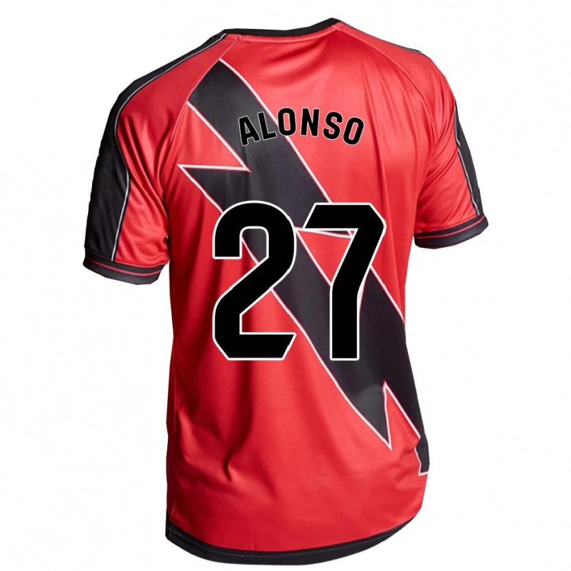Danxen Barn Iván Alonso #27 Rød Svart Bortetrøye Drakt Trøye 2025/26 Skjorter T-Skjorte