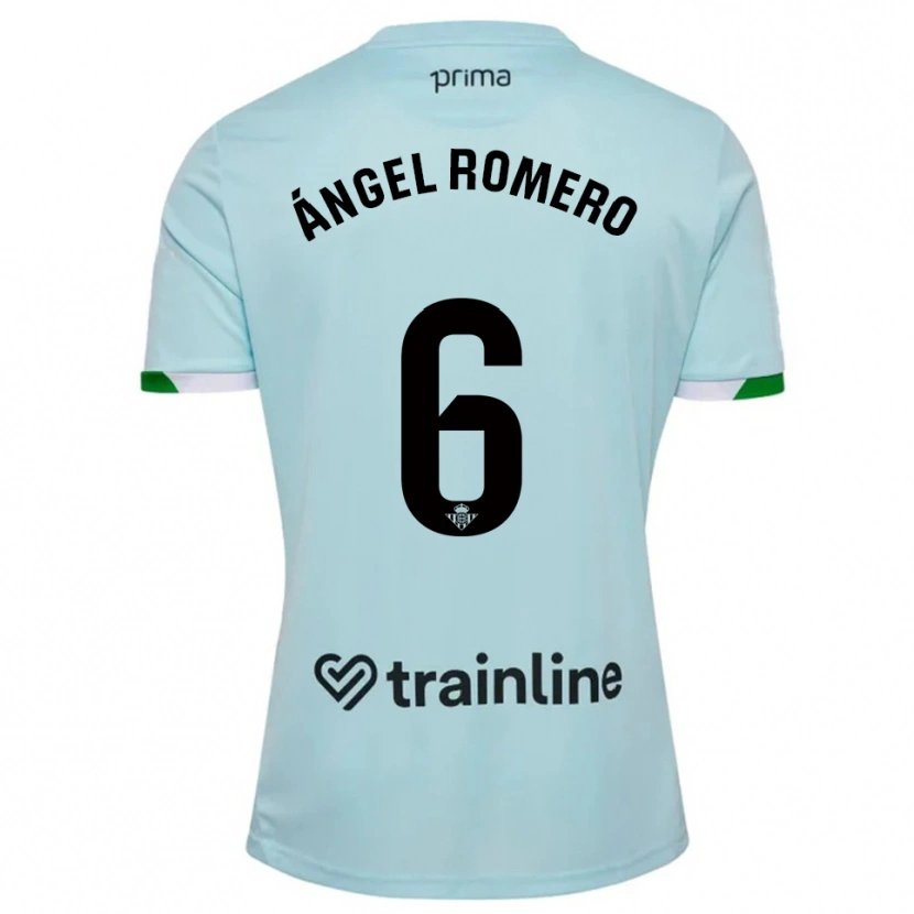 Danxen Barn Miguel Ángel Romero #6 Lyseblå Grønn Bortetrøye Drakt Trøye 2025/26 Skjorter T-Skjorte