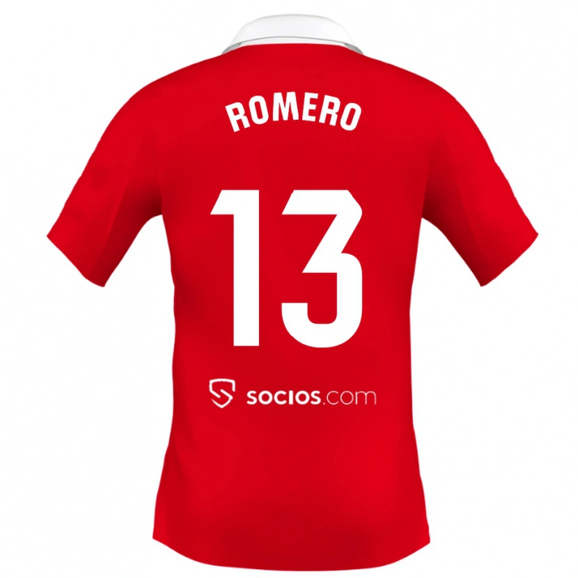 Danxen Barn Rafael Romero #13 Rød Hvit Grå Bortetrøye Drakt Trøye 2025/26 Skjorter T-Skjorte