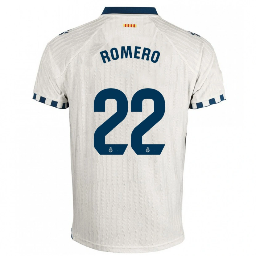 Danxen Barn Carlos Romero #22 Hvit Blå Bortetrøye Drakt Trøye 2025/26 Skjorter T-Skjorte
