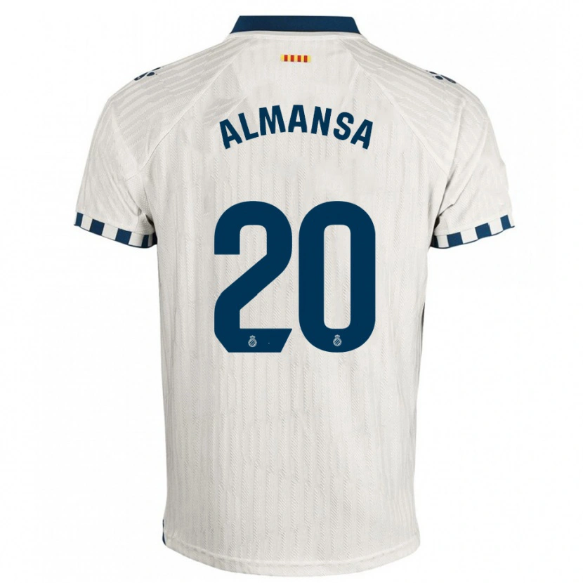 Danxen Barn Alex Almansa #20 Hvit Blå Bortetrøye Drakt Trøye 2025/26 Skjorter T-Skjorte