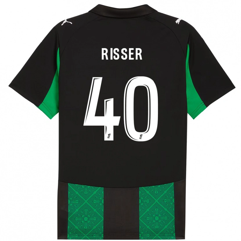 Danxen Barn Robin Risser #40 Svart Grønn Bortetrøye Drakt Trøye 2025/26 Skjorter T-Skjorte