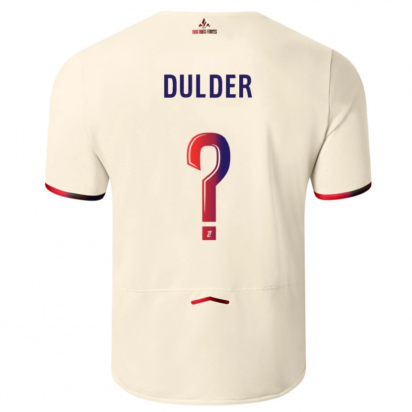 Danxen Barn Sifra Dulder #0 Off-White Rød Bortetrøye Drakt Trøye 2025/26 Skjorter T-Skjorte