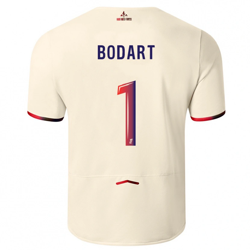 Danxen Barn Arnaud Bodart #1 Off-White Rød Bortetrøye Drakt Trøye 2025/26 Skjorter T-Skjorte