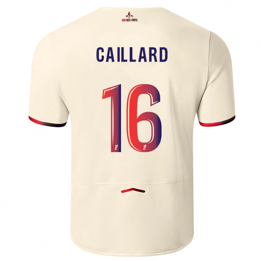 Danxen Barn Marc-Aurèle Caillard #16 Off-White Rød Bortetrøye Drakt Trøye 2025/26 Skjorter T-Skjorte