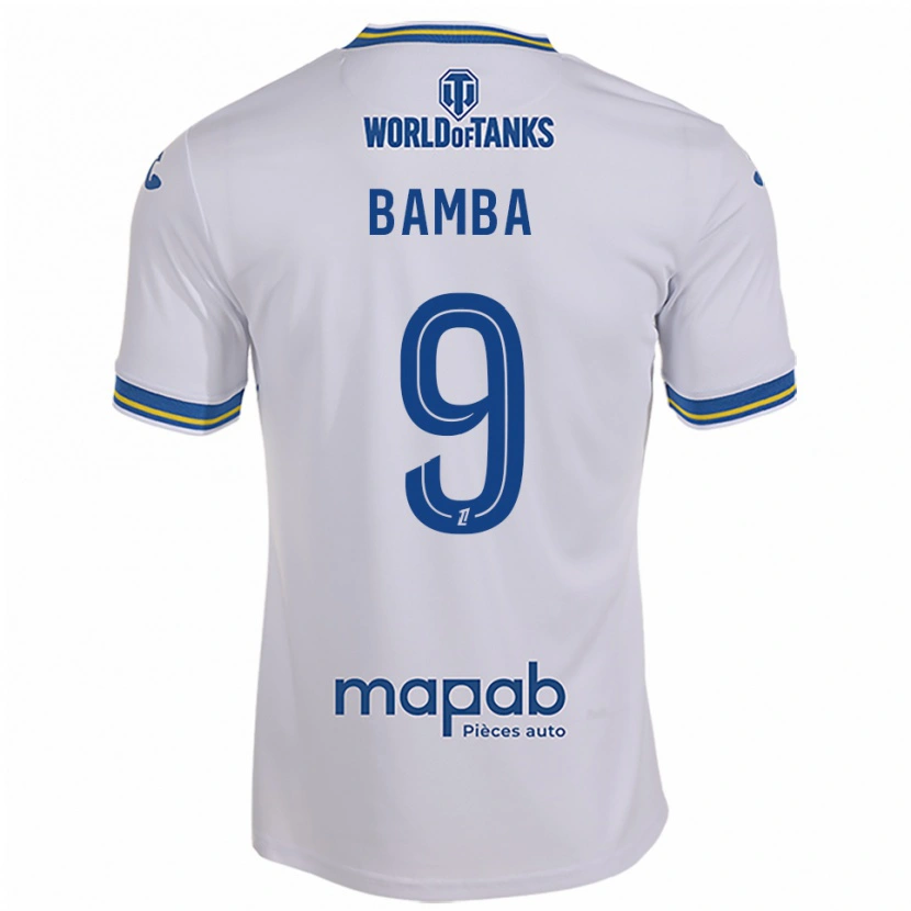 Danxen Barn Mohamed Bamba #9 Hvit Lyseblå Bortetrøye Drakt Trøye 2025/26 Skjorter T-Skjorte