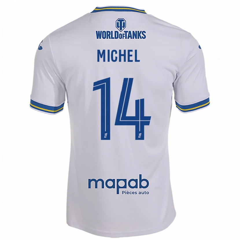 Danxen Barn Raphaël Michel #14 Hvit Lyseblå Bortetrøye Drakt Trøye 2025/26 Skjorter T-Skjorte