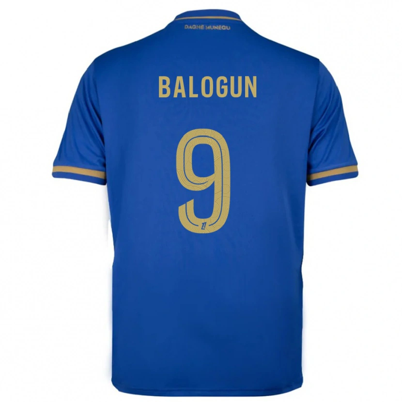 Danxen Barn Folarin Balogun #9 Blå Gull Bortetrøye Drakt Trøye 2025/26 Skjorter T-Skjorte