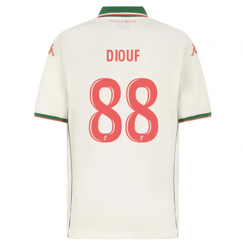 Danxen Barn Yehvann Diouf #88 Hvit Grønn Bortetrøye Drakt Trøye 2025/26 Skjorter T-Skjorte