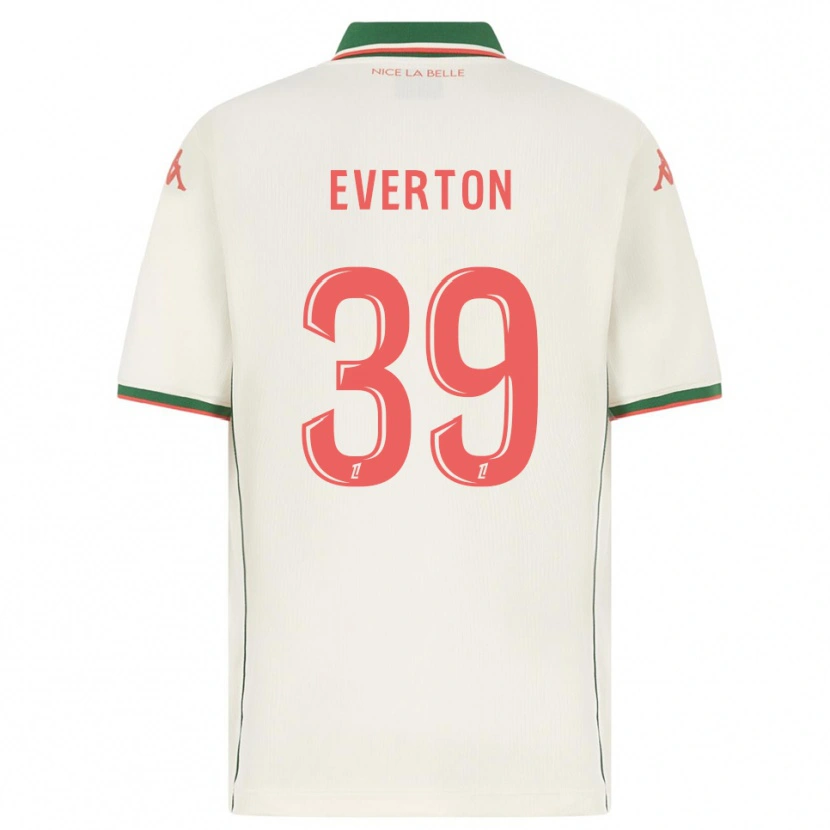 Danxen Barn Everton #39 Hvit Grønn Bortetrøye Drakt Trøye 2025/26 Skjorter T-Skjorte