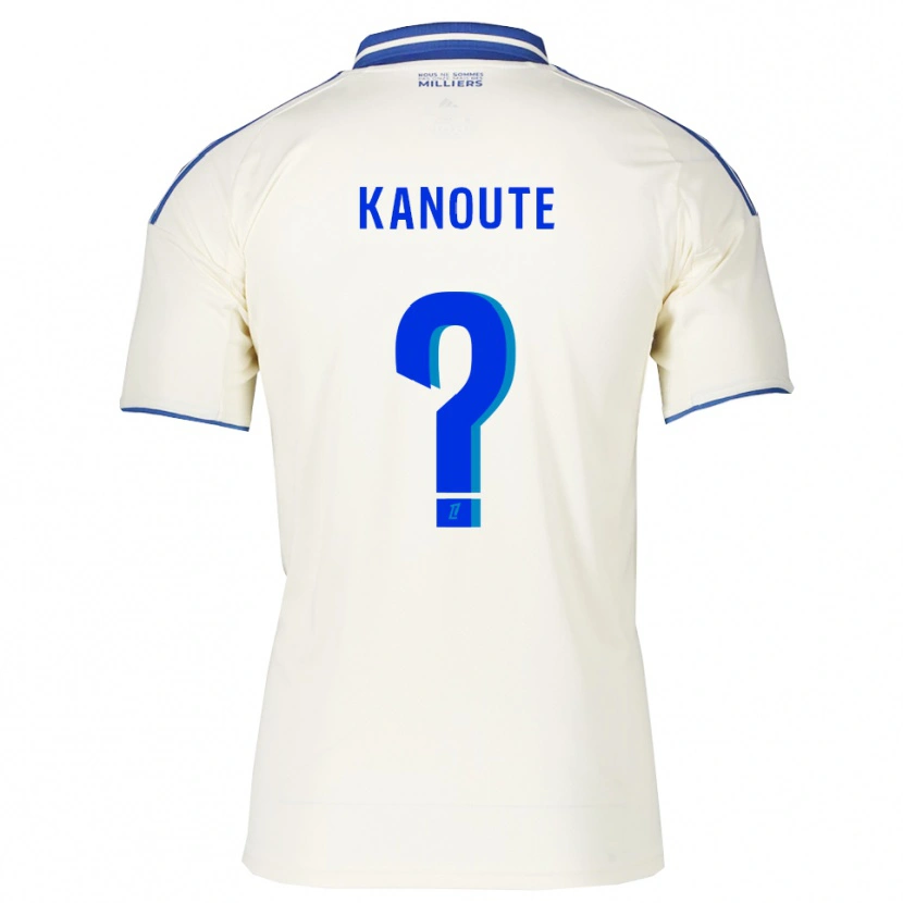 Danxen Barn Mahamadou Kanouté #0 Champagne Blå Bortetrøye Drakt Trøye 2025/26 Skjorter T-Skjorte