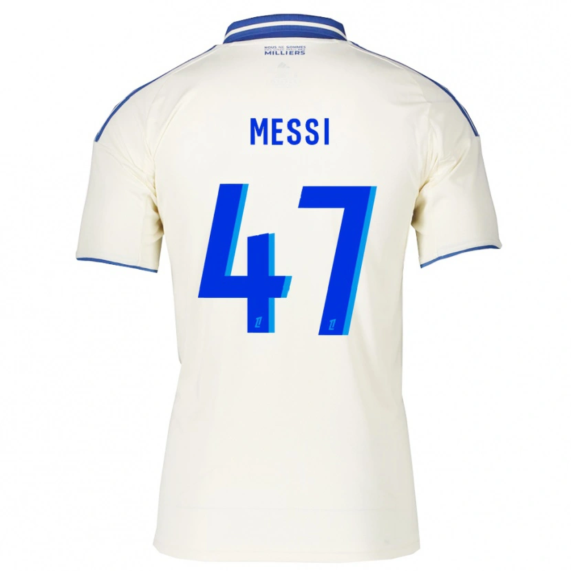 Danxen Barn Rayane Messi #47 Champagne Blå Bortetrøye Drakt Trøye 2025/26 Skjorter T-Skjorte