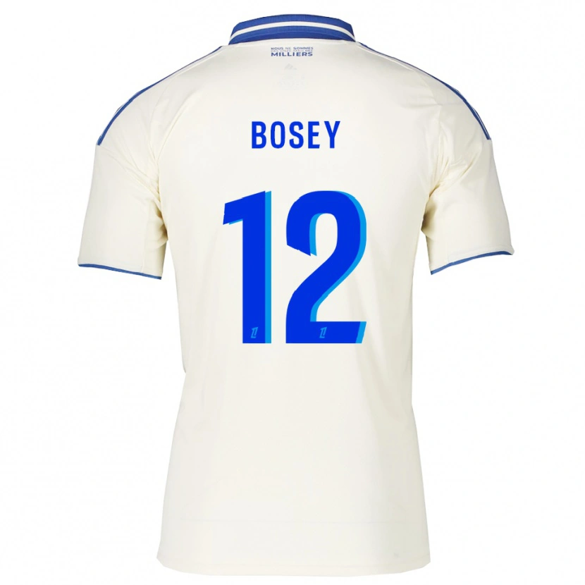 Danxen Barn Jean-Baptiste Bosey #12 Champagne Blå Bortetrøye Drakt Trøye 2025/26 Skjorter T-Skjorte