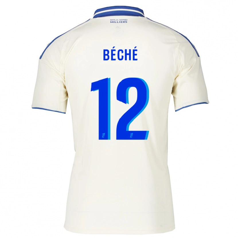 Danxen Barn Amandine Béché #12 Champagne Blå Bortetrøye Drakt Trøye 2025/26 Skjorter T-Skjorte