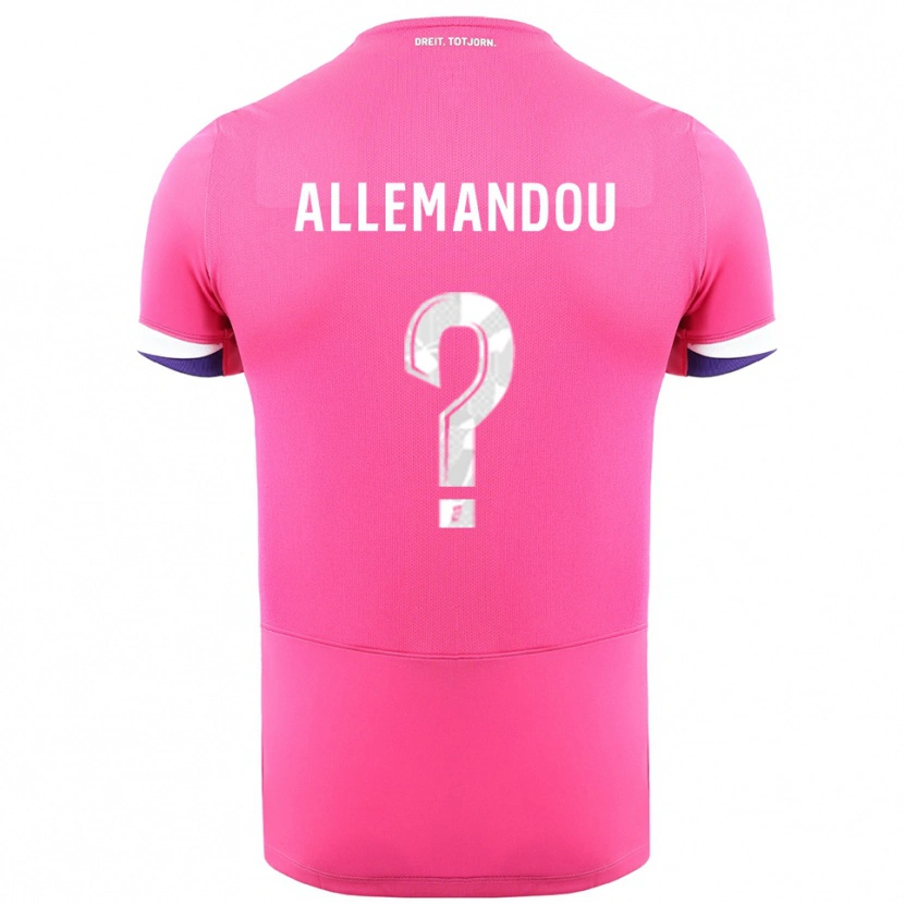 Danxen Barn Teddy Allemandou #0 Rosa Hvit Bortetrøye Drakt Trøye 2025/26 Skjorter T-Skjorte
