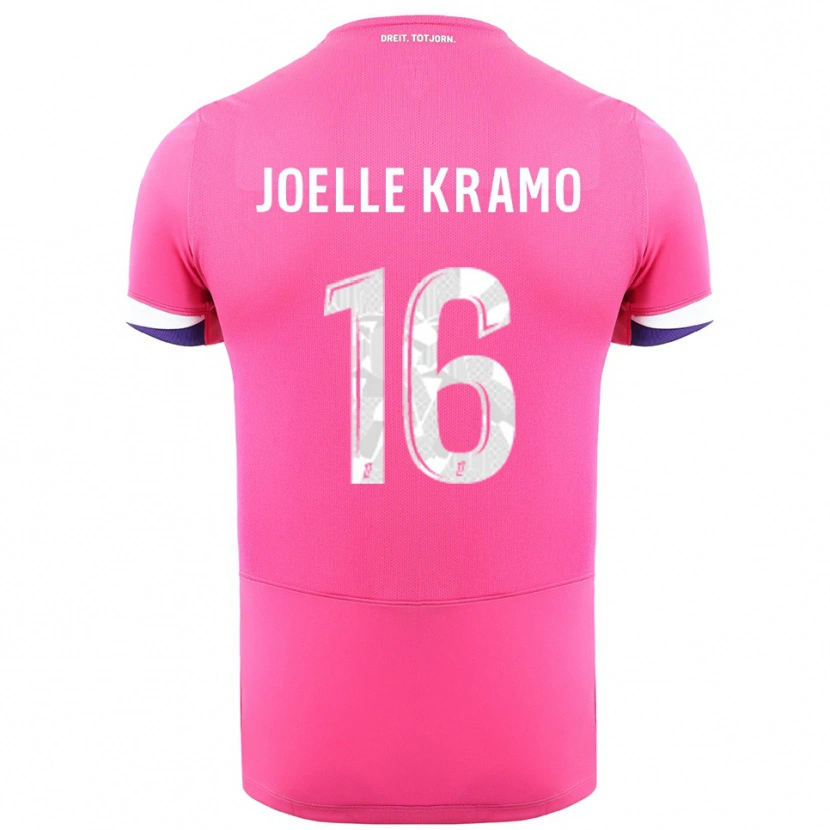 Danxen Barn Marie Joelle Kramo #16 Rosa Hvit Bortetrøye Drakt Trøye 2025/26 Skjorter T-Skjorte