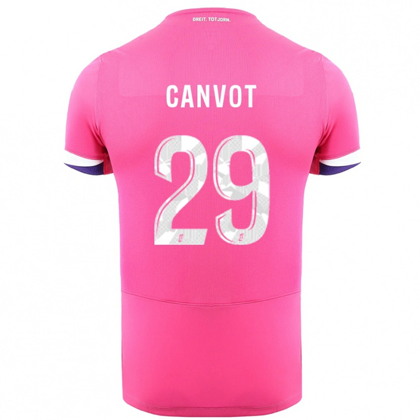 Danxen Barn Jaydee Canvot #29 Rosa Hvit Bortetrøye Drakt Trøye 2025/26 Skjorter T-Skjorte