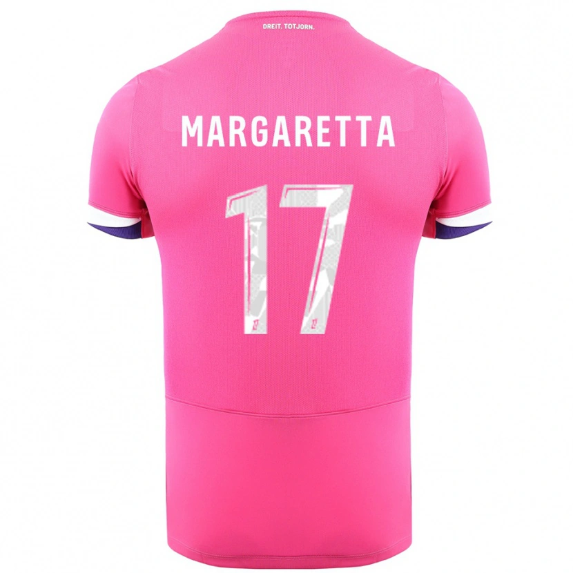 Danxen Barn Jessica Margaretta #17 Rosa Hvit Bortetrøye Drakt Trøye 2025/26 Skjorter T-Skjorte