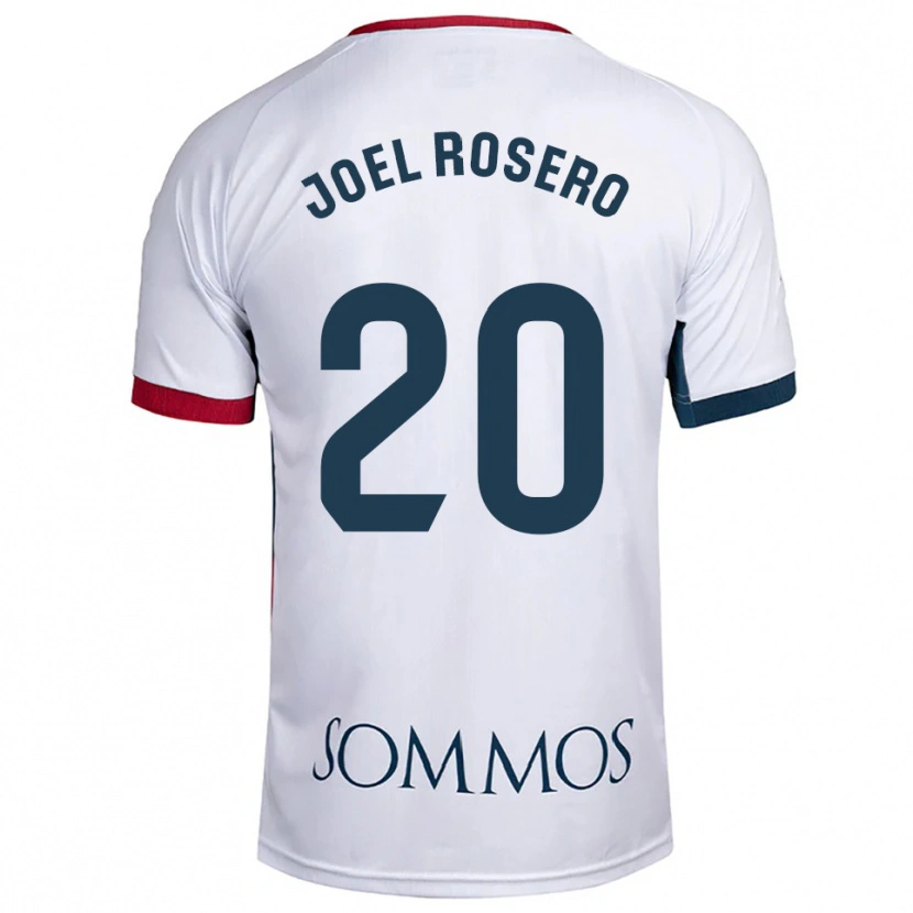 Danxen Barn Alexis Joel Rosero #20 Hvit Rød Bortetrøye Drakt Trøye 2025/26 Skjorter T-Skjorte